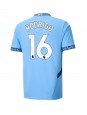 Manchester City Rodri Hernandez #16 Domácí Dres 2024-25 Krátký Rukáv